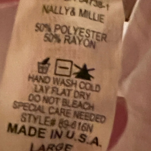 Vintage Nally & Millie Size Large Scroll Design Long Sleeved Sweater NWT - Picture 7 of 8